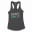 Boomer Uncle Women's Racerback Tank in Solid Black Color